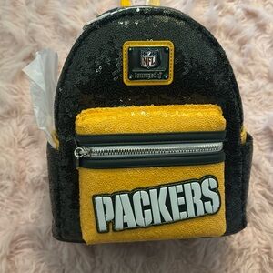 Loungefly Packers mini sequince backpack